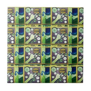 Zeitgenössischer Spaß-Mosaik-Kunst-Druck – Ein Spi Fliese