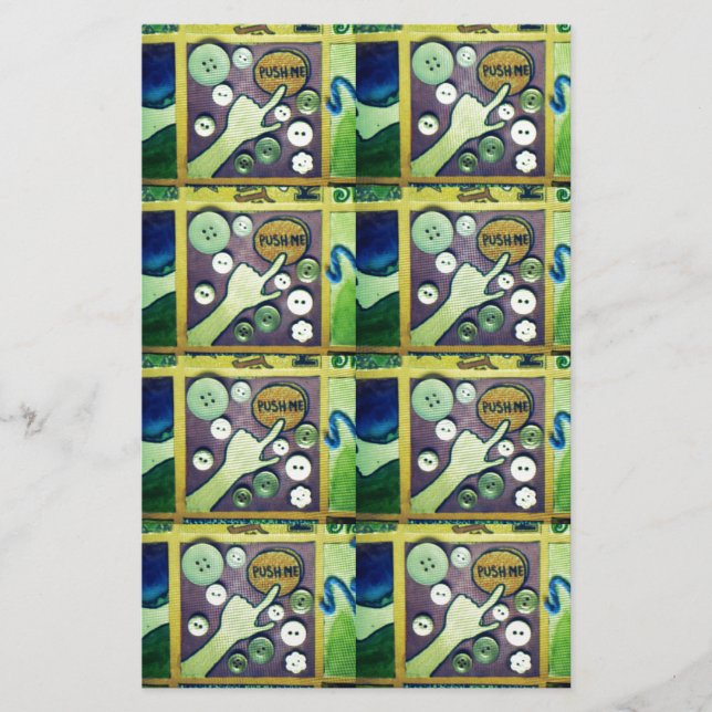 Zeitgenössischer Spaß Mosaikkunst Print - Eine spi Briefpapier (Vorderseite)