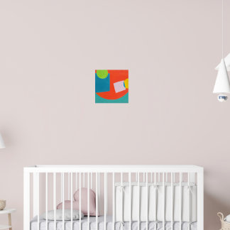 Zeitgenössisches abstraktes geometrisches Fließqua Poster