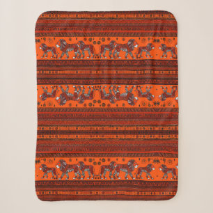 Zeitgenössisches afrikanisches Stillions Sherpa Bl Sherpadecke