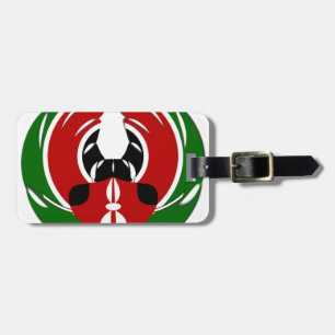 Zeitgenössisches Design Edgy Kenyan Flag Muster Ar Gepäckanhänger