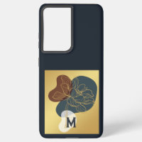 Zeitgenössisches Gold Whimsical Floral