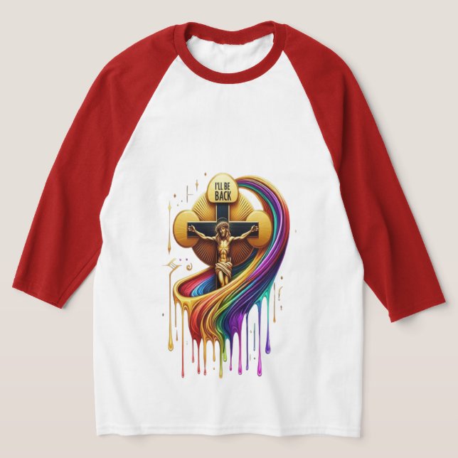 Zeitgenössisches künstlerisches Design gekreuzigte T-Shirt (Ablage )