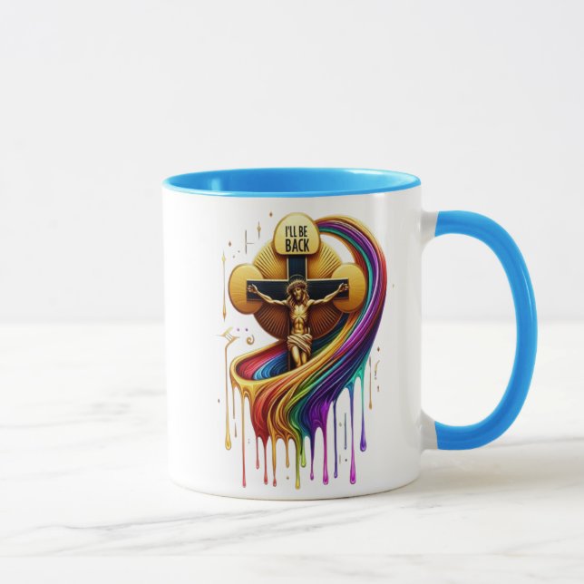 Zeitgenössisches künstlerisches Design gekreuzigte Tasse (Rechts)