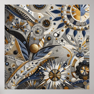 Zeitgenössisches Kunstposter Poster