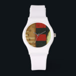 Zeitgenössisches Loft-Style-Lackieren Armbanduhr<br><div class="desc">Ein zeitgenössisches Gemälde im Loft-Stil mit bunten Tafeln und Kreisen. Eine weitere phantastische Kreation von Jennifer Goldberger,  kaufen Sie dieses Stück und schauen Sie sich einige ihrer anderen Gemälde an!</div>