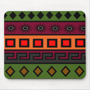 Zeitgenössisches modernes farbiges afrikanisches M Mousepad