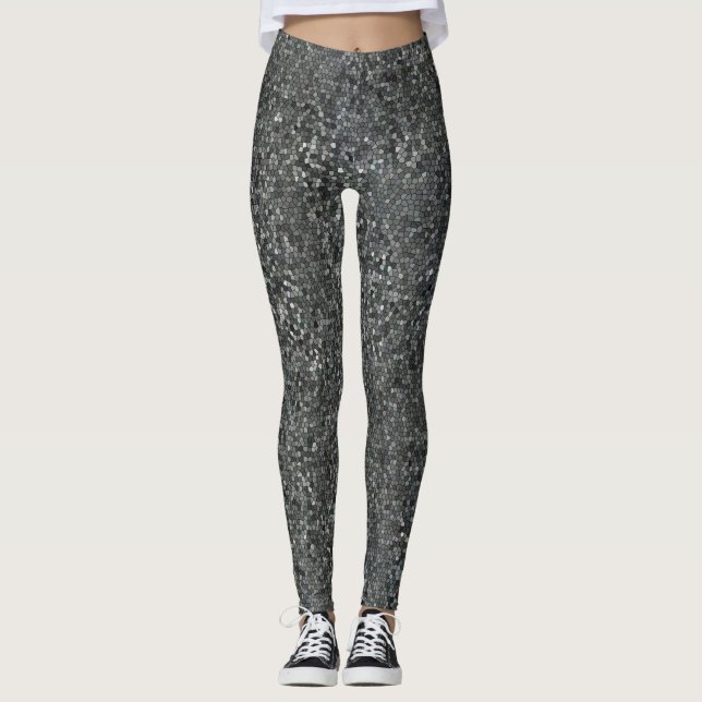 Zeitgenössisches Mosaik gemustert Leggings (Vorderseite)