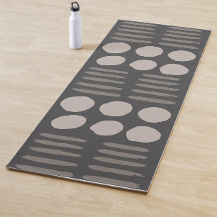 Zeitgenössisches Rauch grau/creme Yogamatte