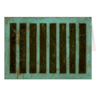 Zeitgenössisches Türkis-Luft-Gitter