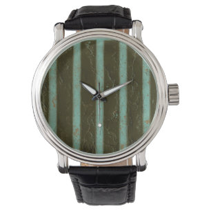 Zeitgenössisches Türkis-Luft-Gitter Armbanduhr