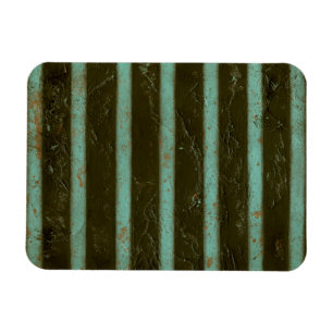 Zeitgenössisches Türkis-Luft-Gitter Magnet