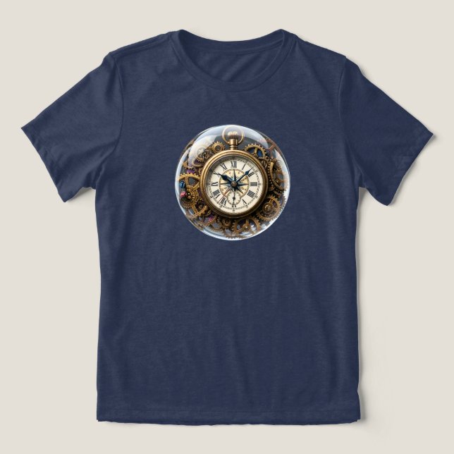 Zeitkapsel Tri-Blend Shirt (Design Vorderseite)