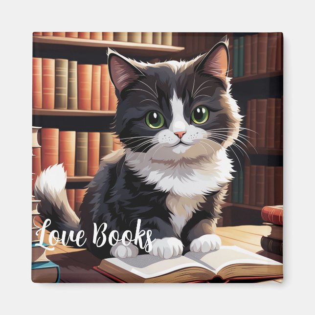 Zeitkatzenschrift lesen magnet (Vorne)