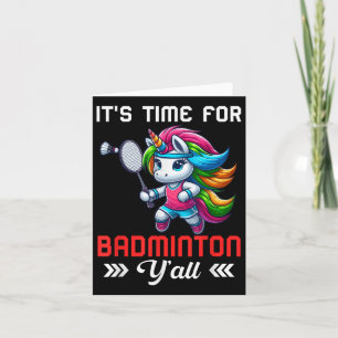 Zeitkostüm für Badminton Kostüm Farbiges Einhorn Karte