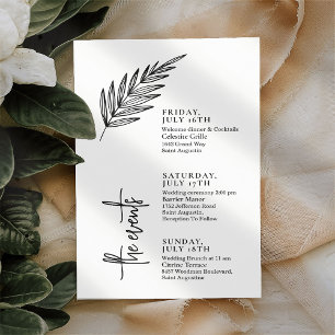 Zeitleiste geschriebene Hochzeiten