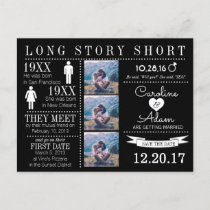 Zeitlicher Save the Date Postkarte