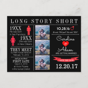 Zeitlicher Save the Date Postkarte