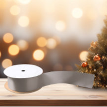 Zeitlos - Beige Gray Satin Ribbon