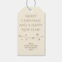 Zeitlos - Cream White - Snowflake Geschenketikette