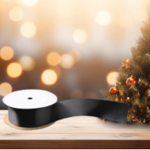 Zeitlos - Dunkle schwarze Carbon-Satinband