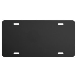 Zeitlos - dunkles Carbon Black License Plate US Nummernschild