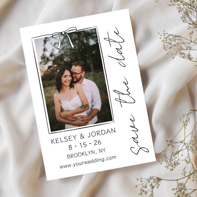 Zeitlos, einfach, modern, handgeschriebener Whimsi Save The Date (Von Creator hochgeladen)