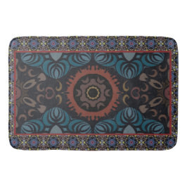 Zeitlos Elegance Traditionelles Stoff Vintager Cha Badematte