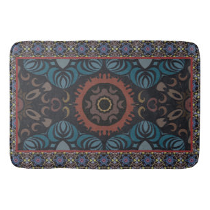 Zeitlos Elegance Traditionelles Stoff Vintager Cha Badematte