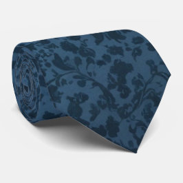 Zeitlos Elegant Stilvoll Viktorianisch Blue Floral Krawatte