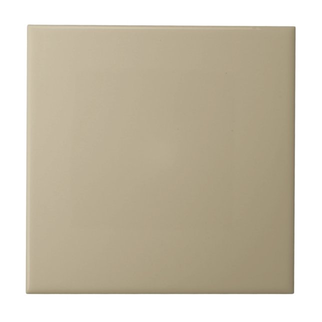 Zeitlos - Taupe Beige Keramik Tile Fliese (Vorderseite)