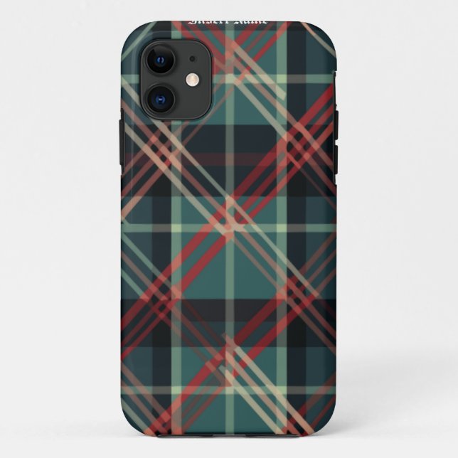 Zeitlos Tweed Case-Mate iPhone Hülle (Rückseite)
