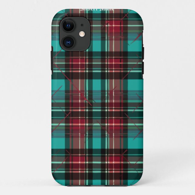 Zeitlos Tweed Case-Mate iPhone Hülle (Rückseite)