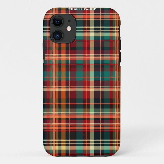Zeitlos Tweed Case-Mate iPhone Hülle (Rückseite)