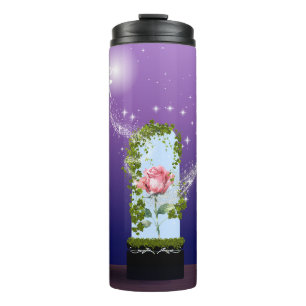 Zeitlos verzauberte Rose Thermosbecher