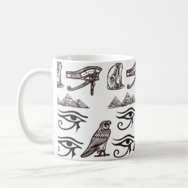 Zeitlose ägyptische Altertümer digitale Muster Kaffeetasse
