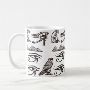 Zeitlose ägyptische Altertümer digitale Muster Kaffeetasse