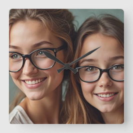 Zeitlose Anleihe Quadratische Wanduhr