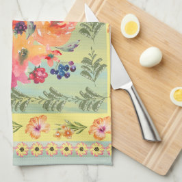 Zeitlose Aquarellblume Dekorative Blüte Geschirrtuch