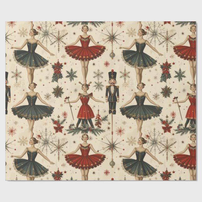 Zeitlose Ballerina   Geschenkpapier (Flach)