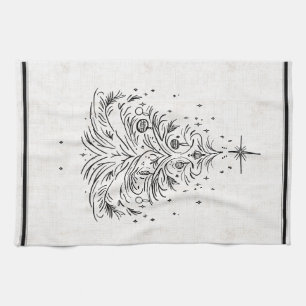 Zeitlose Baumhütten Imitate Linen Küche Handtuch