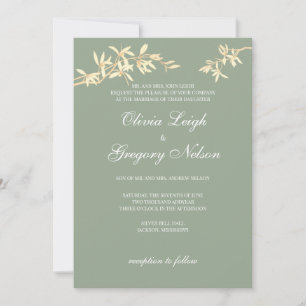 Zeitlose Blume Einladung zur Hochzeit