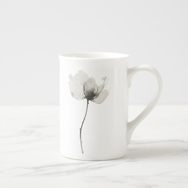 Zeitlose Blume Prozellantasse (Rechts)