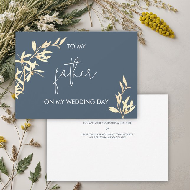 Zeitlose Blüte für meinen Vater an meinem Hochzeit Einladung (Von Creator hochgeladen)