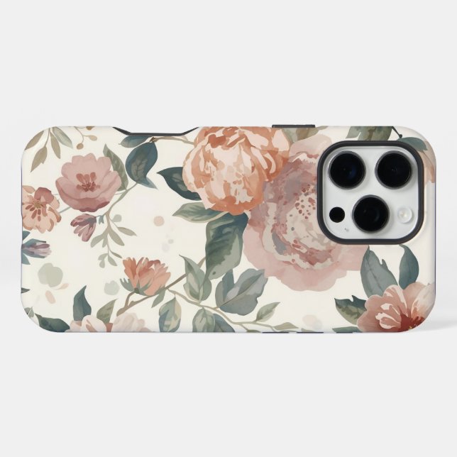 Zeitlose botanische Blume - Blumenmotiv für Wasser iPhone 16 Pro Max Hülle (Rückseite (Horizontal))