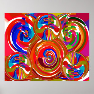 Zeitlose Chakra - Yoga Meditation Mandala V9 Poster
