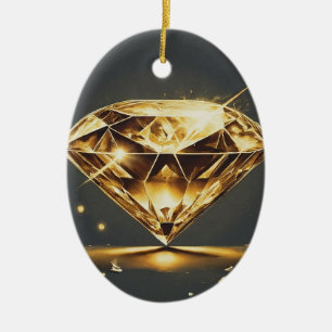 Zeitlose Diamond Gem Keramik Ornament