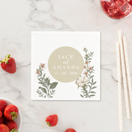 Zeitlose einfache Hochzeitstischdekoration Napkins Serviette