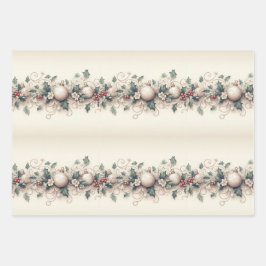 Zeitlose Elegante: Weihnachten Geschenkpapier Set