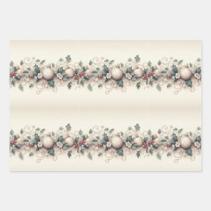 Zeitlose Elegante: Weihnachten Geschenkpapier Set